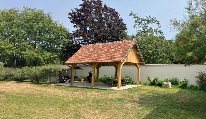 Terrasse en bois couverte Lenoir Bois